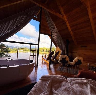 Cabana Água - Hidro, Café da Manhã, Vista para o lago
