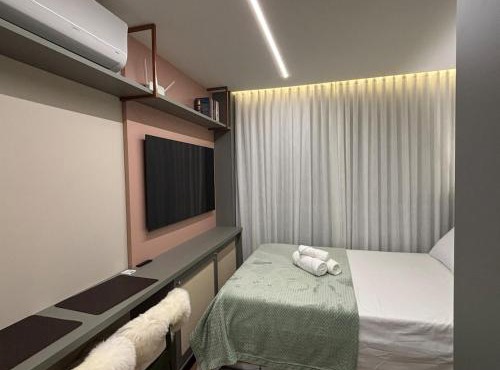 Studio no Batel com Piscina, Academia e Coworking
