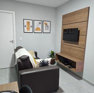 Apartamento inteiro, ar-condicionado e vaga de garagem