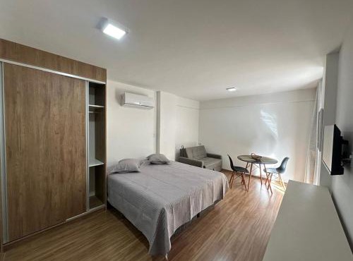 Studio central com lazer e spa