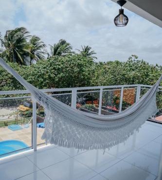 Vila hangloose vista da lagoa