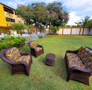 Casa de praia com piscina e playground